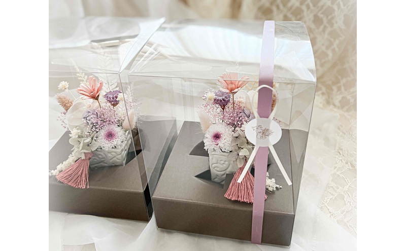 プリザーブドフラワーの仏花 「想花（おもいばな）」 2個セット フラワー プリザーブドフラワー 花 仏花 仏壇用 お仏壇 お供え 岡山 赤磐市