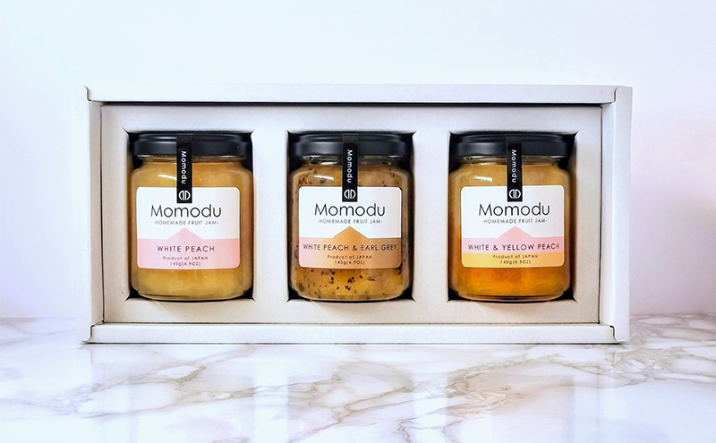 Momodu 白桃 ジャム 3種 ギフト セット ( 白桃 ・ 白桃 アールグレイ ・ 白桃 黄桃 ) 桃 もも ピーチ 加工食品