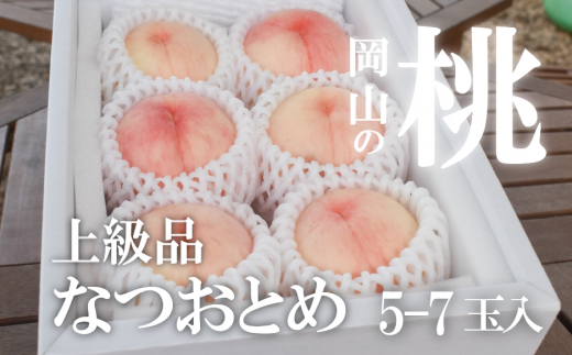 【2026年先行予約】甘い桃「なつおとめ」上級品 5~7玉入 (岡山県産) 【KF-A017-01】