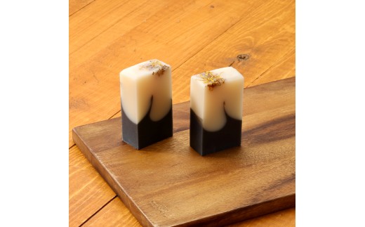 【 マツリカサボン 】 オーガニック石けん （ひのきベルガモット） 75g 1個 ご自宅用 / オーガニック 生せっけん 自然素材 石鹸 岡山 真庭 蒜山 肌にやさしい こだわり 手作り 無添加 洗顔 MATSURIKA SAVON 【savon020-01】