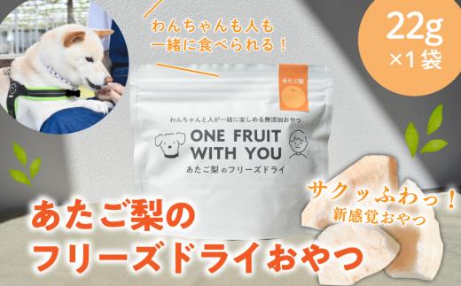 あたご梨のフリーズドライおやつ(22g×1袋) 原材料は「あたご梨」のみ、果物そのまま！(岡山県産) ペット 果物【KF-F002-01】