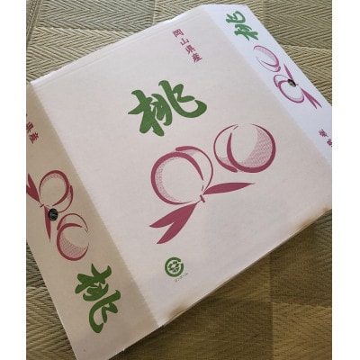 【2026年7月中旬より順次発送予定】岡山の桃　品種おまかせ『訳あり桃』　2kg箱(約6〜9玉入り)【配送不可地域：離島・北海道・沖縄県】【1715289】