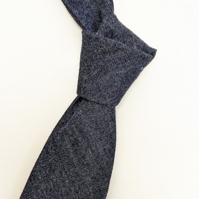 岡山産デニムネクタイ【DeniMUSASHI】ハンガーパッケージ付・ブラック【1456889】