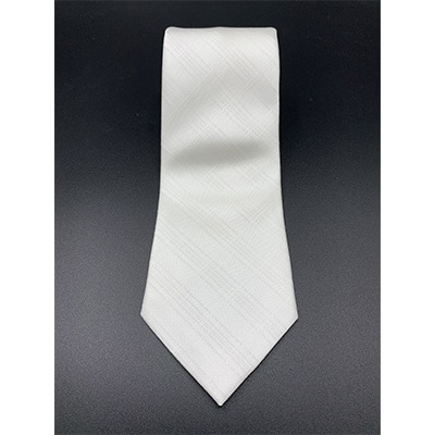 クラバットユキジ製　フォーマルネクタイ(白)【1100783】