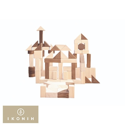 IKONIH デラックス積み木　大容量ヒノキの積み木【1255053】