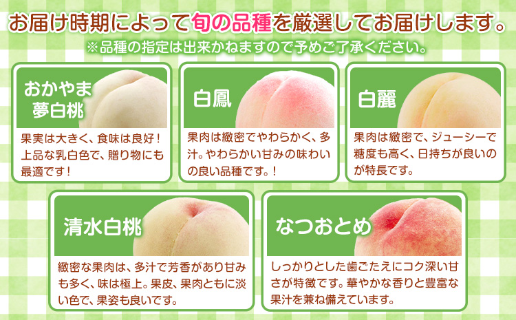 【2026年先行予約】岡山の白桃 等級 ロイヤル 約1.5kg(5〜6玉) 清水白桃 おかやま夢白桃 白鳳 白麗 なつおとめ 晴れの国 岡山農業協同組合 鴨方支店 《7月上旬-7月末頃出荷》岡山県 浅口市 岡山県産 白桃 桃 もも 果物 フルーツ ギフト ご贈答 送料無料【配送不可地域あり】（北海道・沖縄・離島）st-p a-1
