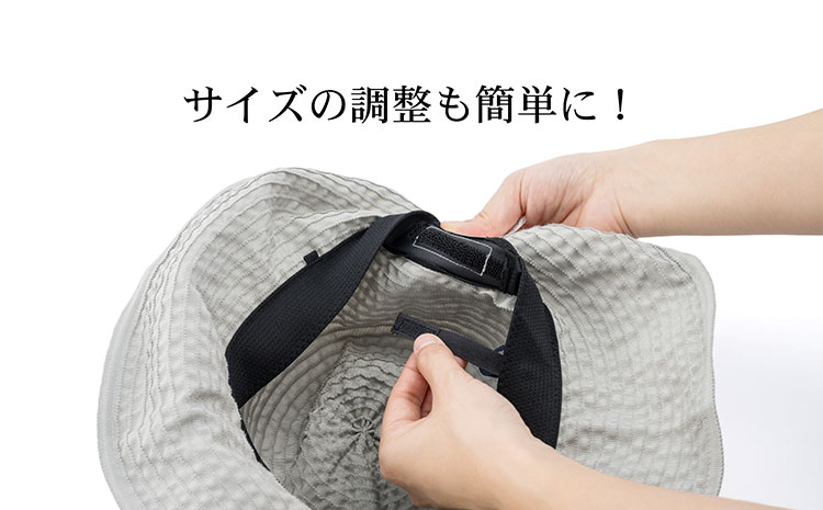 帽子 藤巻百貨店×襟立製帽所 erittoグログランリボンキャペリンハット 1個 藤巻別注モデル 【カラー：アイスグレー】 サイズ調整機能付 56.5～58cm 株式会社caramo《60日以内に出荷予定(土日祝除く)》岡山県 浅口市 帽子 送料無料