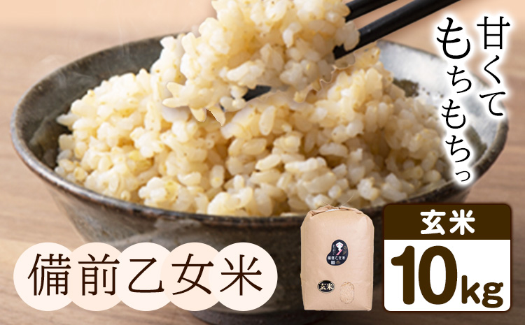 米 こめ コメ 備前乙女米 玄米 10kg 石原果樹園 《30日以内に出荷予定(土日祝除く)》岡山県 浅口市 ご飯 お米 国産 岡山県産 送料無料