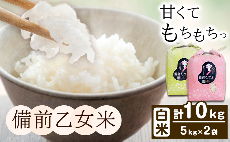 米 こめ コメ 備前乙女米 白米 10kg 石原果樹園《30日以内に出荷予定（土日祝除く）》岡山県 浅口市 ご飯 お米 国産 岡山県産 送料無料