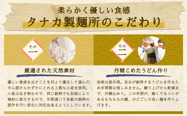 たなかのうどん国産小麦100％ 1.6kg(200g×8束) タナカ製麵所 岡山県浅口市 岡山県 浅口市《30日以内に出荷予定(土日祝除く)》小麦粉（国産）食塩/トレハロース うどん 麺 送料無料