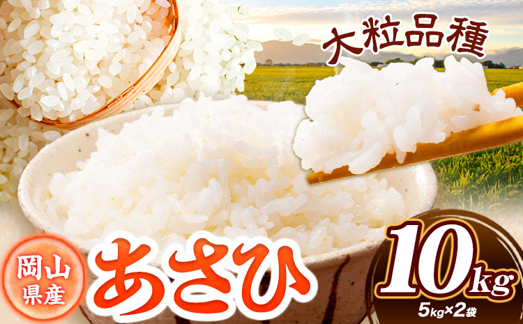 岡山県産 あさひ 10kg (5kg×2袋) 令和5年産米 全農パールライス株式会社 岡山県 浅口市《90日以内に出荷予定(土日祝除く)》精米 米 送料無料