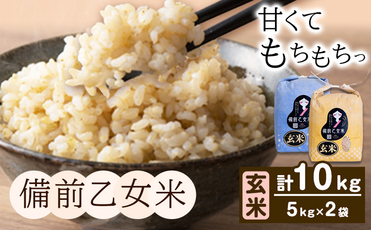 米 こめ コメ 備前乙女米 玄米 10kg 石原果樹園《30日以内に出荷予定（土日祝除く）》岡山県 浅口市 ご飯 お米 国産 岡山県産 送料無料