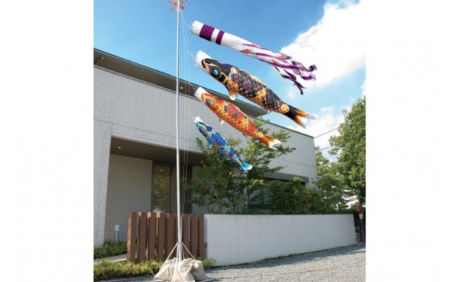 2.5m6点　ちりめん京錦　庭園用スタンドセット