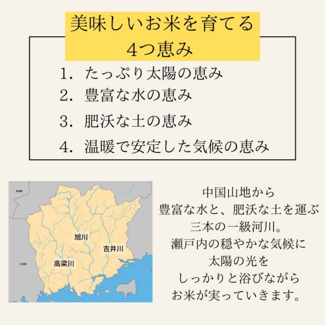 【定期便】岡山県産　米　ヒノヒカリ・にこまる・朝日・アケボノ・きぬむすめ・あきたこまち（令和6年産）15kg×3回