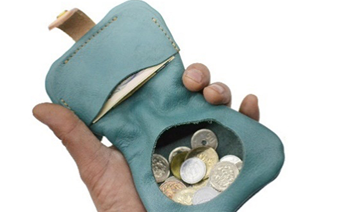 革工房Manly コインケースα ドルフィンブルー ファッション ファッション小物 財布 