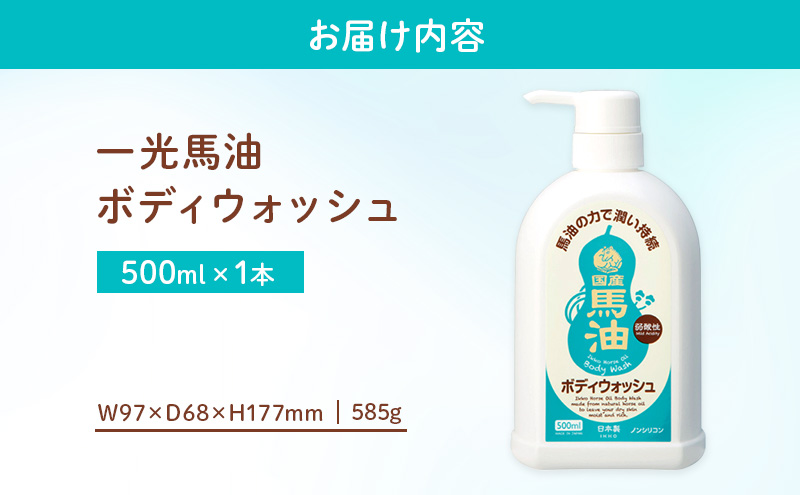 一光 馬油 ボディウォッシュ スキンケア 美容 コスメ 送料無料 石鹸 