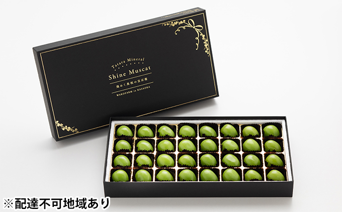 ●先行予約●岡山県産 たたらみねらる シャインマスカット 32粒 煌めく果粒の宝石箱