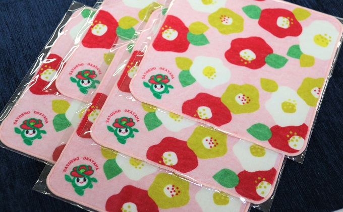 里庄町イメージキャラクター「里ちゃん」ミニタオル５枚 里庄町 里ちゃん 8000円 日用品