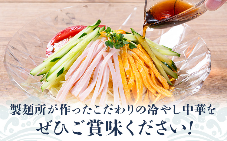 冷やし中華 12食セット(麺80g×12束、スープ12袋 スープ付き 池田製麺所《30日以内に出荷予定(土日祝除く)》岡山県 矢掛町 中華麺 手延べ 冷やし中華専用麺 送料無料