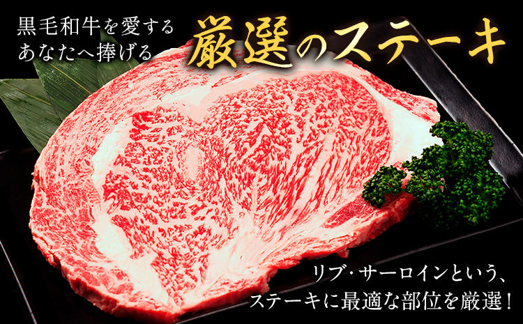 リブ or サーロイン ステーキ 1000g 数量限定 牛肉 冷凍 黒毛和牛 《30日以内に出荷予定(土日祝除く)》 個別 取分け 小分け 個包装 赤身 霜降り 岡山県 矢掛町 牛 牛肉 和牛 ステーキ グルメ 小分け 小分けパック 250g 送料無料