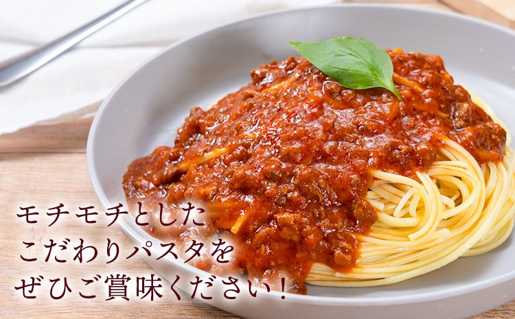パスタ ソース付きセット 4食セット(パスタ麺300g×2束 ボロニア風ミートソース4個) 池田製麺所《30日以内に出荷予定(土日祝除く)》岡山県 矢掛町 パスタ 手延べ ボロニア 風 ミートソース 送料無料