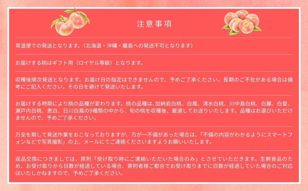 ＜数量限定＞［なんばふぁーむ］岡山県産 旬の桃 1.5kg（4～6玉）[ギフト用]【2026年発送】039-a003