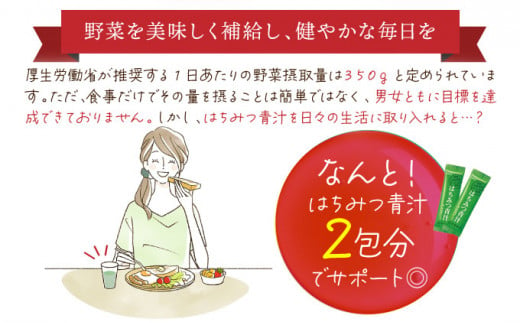 山田養蜂場はちみつ青汁1箱30包入り×1箱（33305）【006-a040】