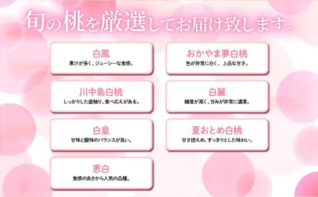 ＜数量限定＞【2026年先行予約】岡山県産 厳選旬の桃 約2kg（6玉～9玉）【037-a001】