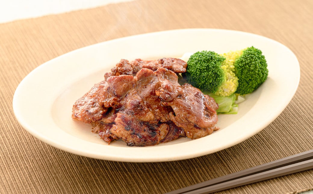 焼くだけ総菜 肉の卸 石井 豚うま焼肉 約1.2kg（約300g×4） 豚肉 肩ロース ロース 豚ロース お肉 肉 簡単調理 味付き 味付き肉 たれ漬け おかず 総菜 惣菜 グルメ ご飯のお供 岡山県 美咲町 冷凍