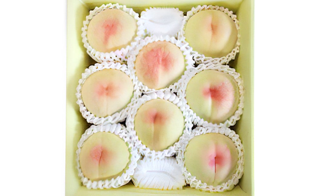 【先行予約】 とろける果肉とたっぷり果汁の岡山の白桃・白鳳 2kg箱（約6個～9個） 【2025年7月上旬～8月上旬発送予定】 ／ 桃 もも モモ はくとう はくおう 果物 くだもの フルーツ デザート 冷蔵