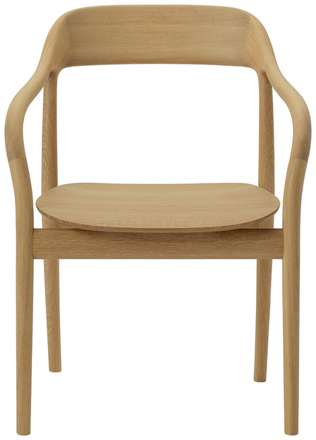 Takoアームチェア（板座）ホワイトオーク・ナチュラルホワイト[2543-31]