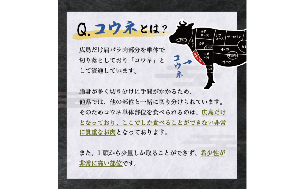 黒毛和牛コウネ500g