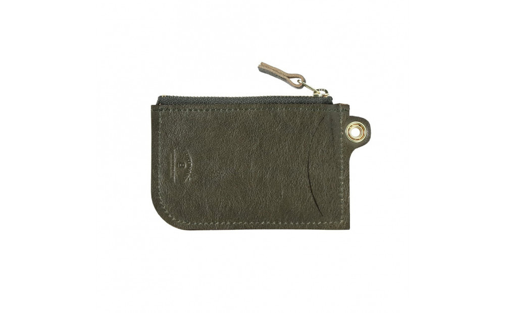 パスケース栃木レザーWコガシ/カーキ L011