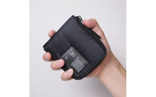 ＼年内発送／折財布 / MA-1 ブラック F023