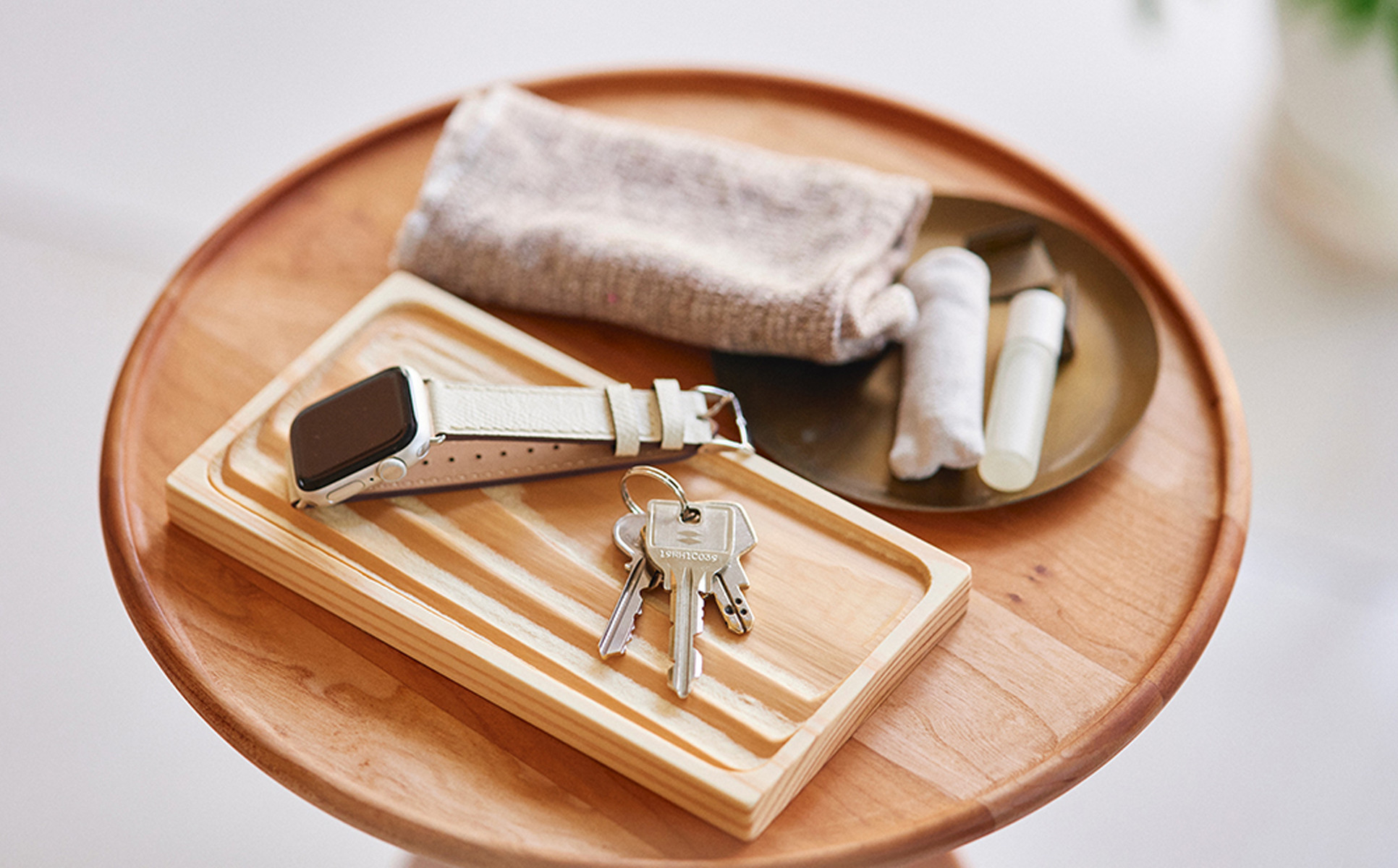 Ten＆O　広島県産杉　木製トレイ 「瀬戸の波」Mサイズ