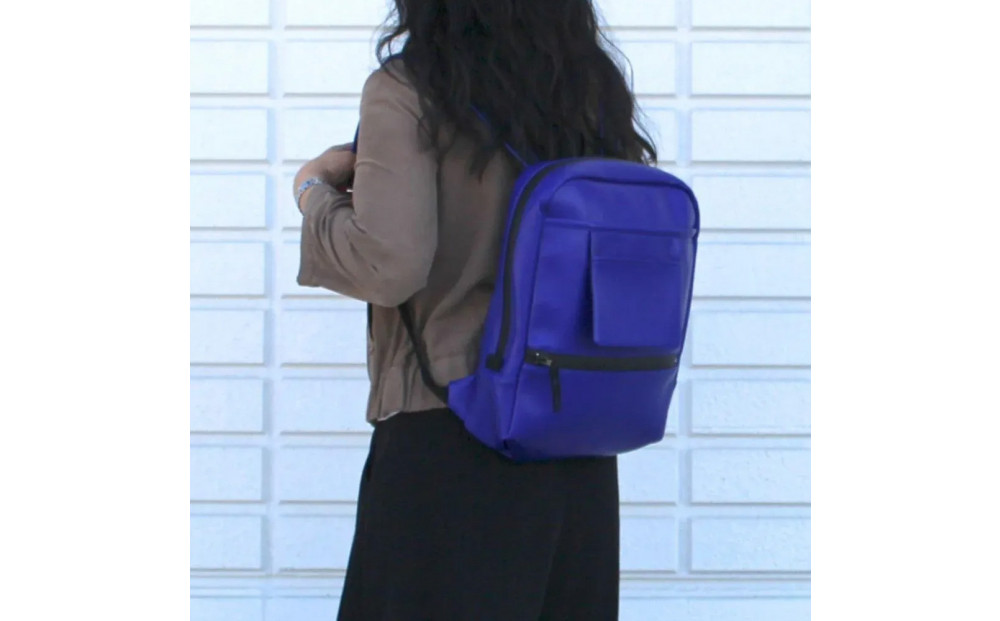 FUKUNARY デイパック 軽量 ミカサ MIKASA バレーボール リュック ブルー バックパック 1泊2日 旅行 出張 ビジネス 通勤 通学 メンズ レディース 日本製 広島市 フクナリー M058