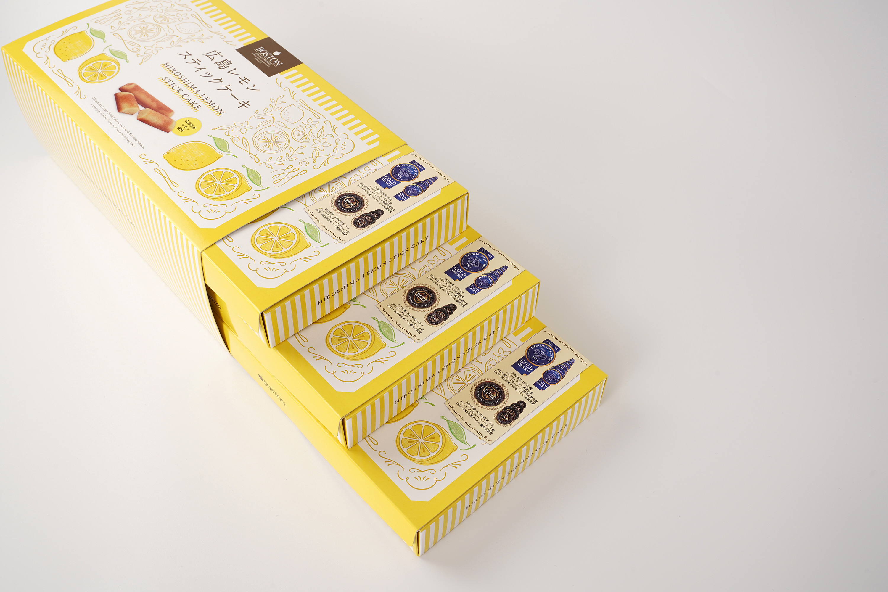 【広島洋菓子ボストン】BOSTON広島レモンスティックケーキ24本入り箱