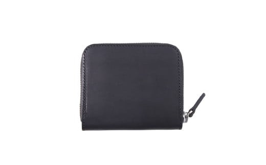 ミニマム財布栃木アースレザー / 黒 L008