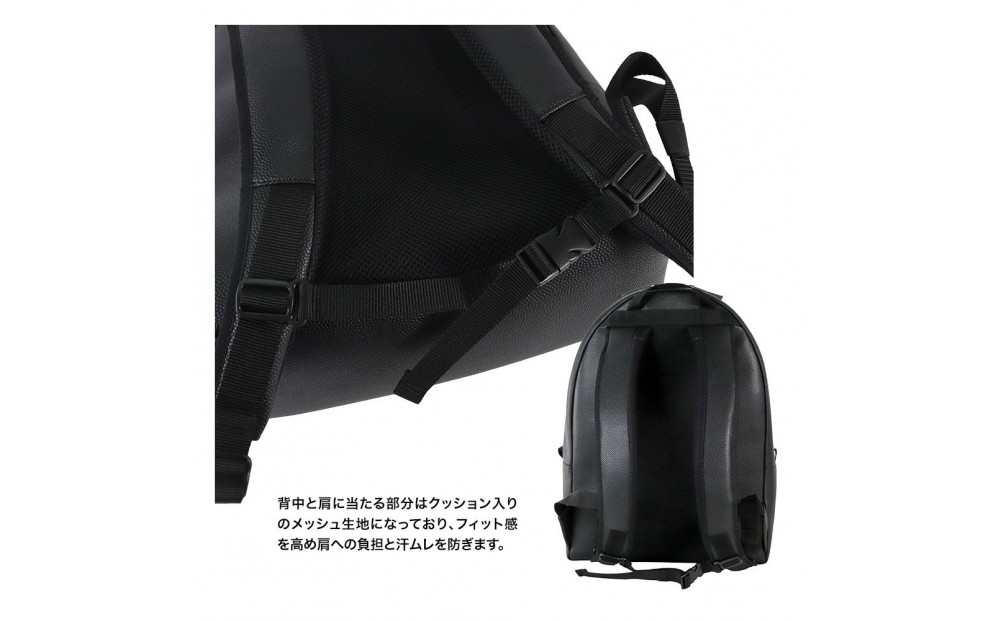FUKUNARY デイパック 軽量 帝人 コードレ リュック 17L ブラック バックパック 1泊2日 旅行 出張 ビジネス 通勤 通学 メンズ レディース 日本製 広島市 フクナリー E125