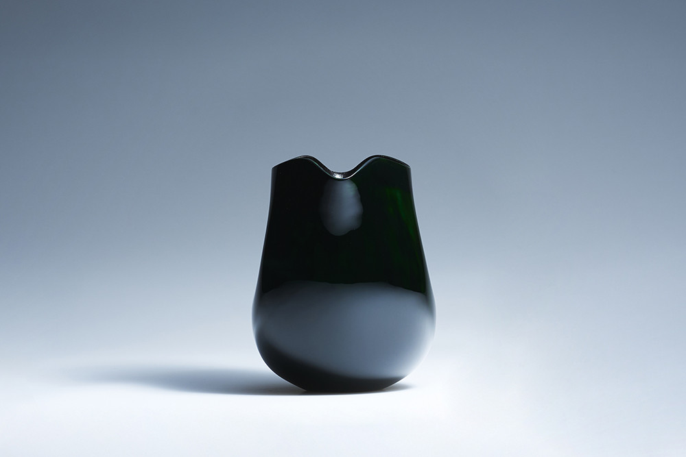 両口酒器「えくぼ」(緑)