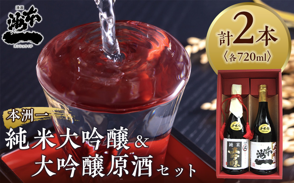 ＼年内発送／本洲一 純米大吟醸・大吟醸原酒セット