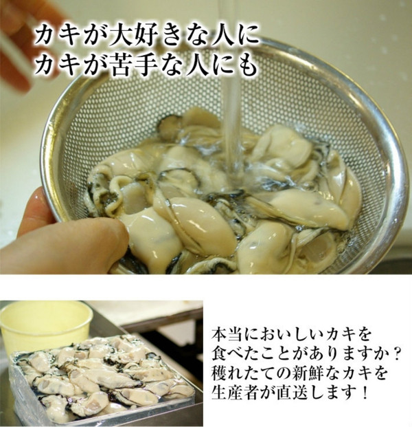 米田海産の広島かき むき身1.5kg (0.5kg×3袋) 加熱調理用