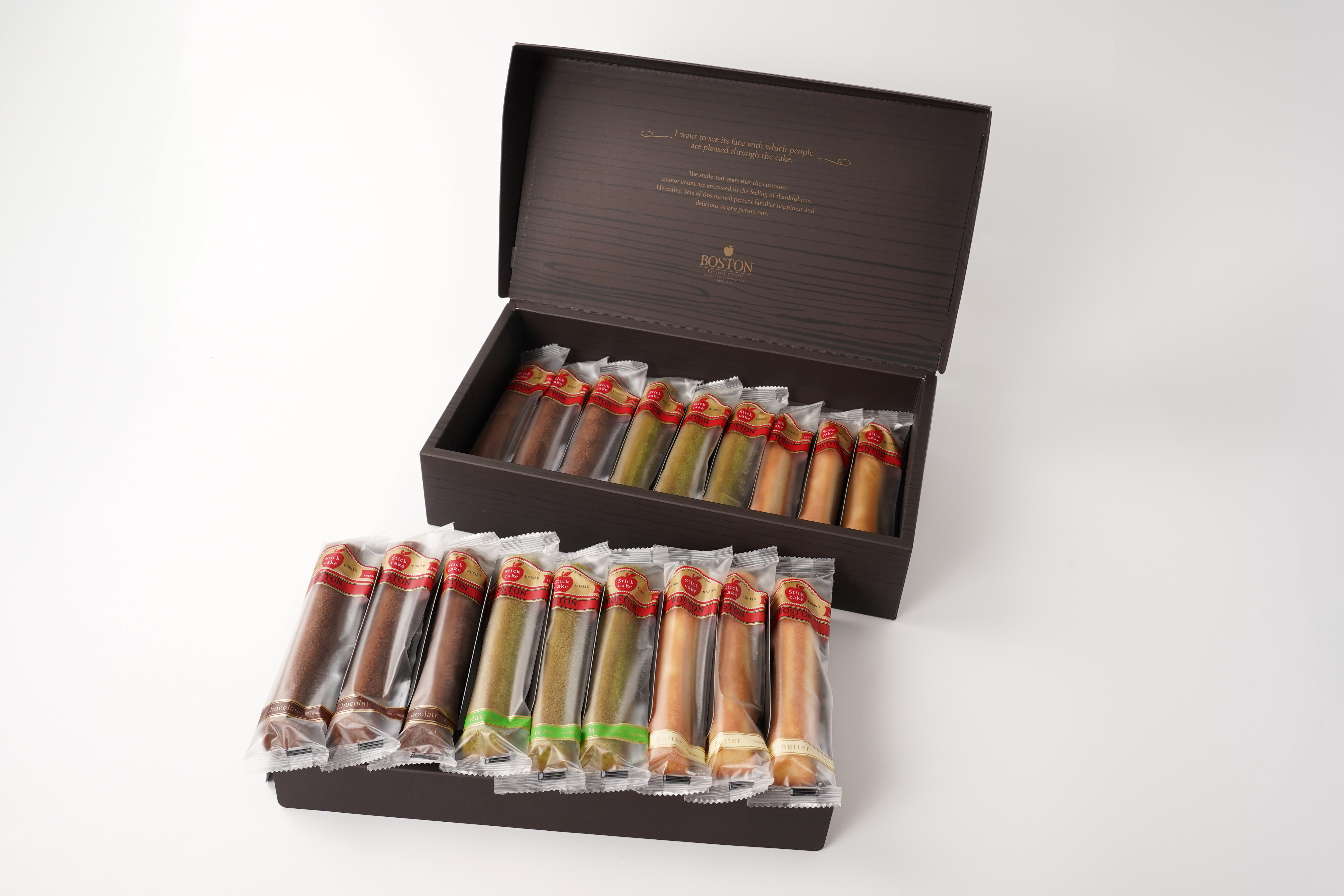 【広島洋菓子ボストン】BOSTONスティツクケーキ18本入り箱