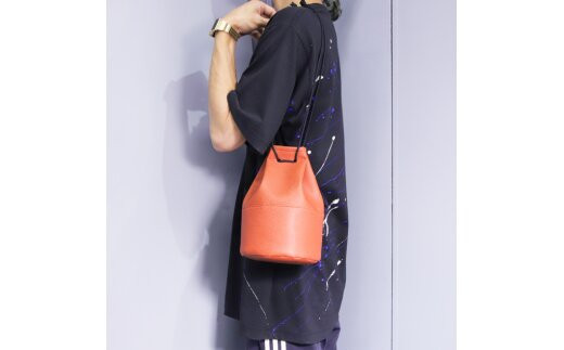 ＼年内発送／巾着ポーチ/ ブラウン M107