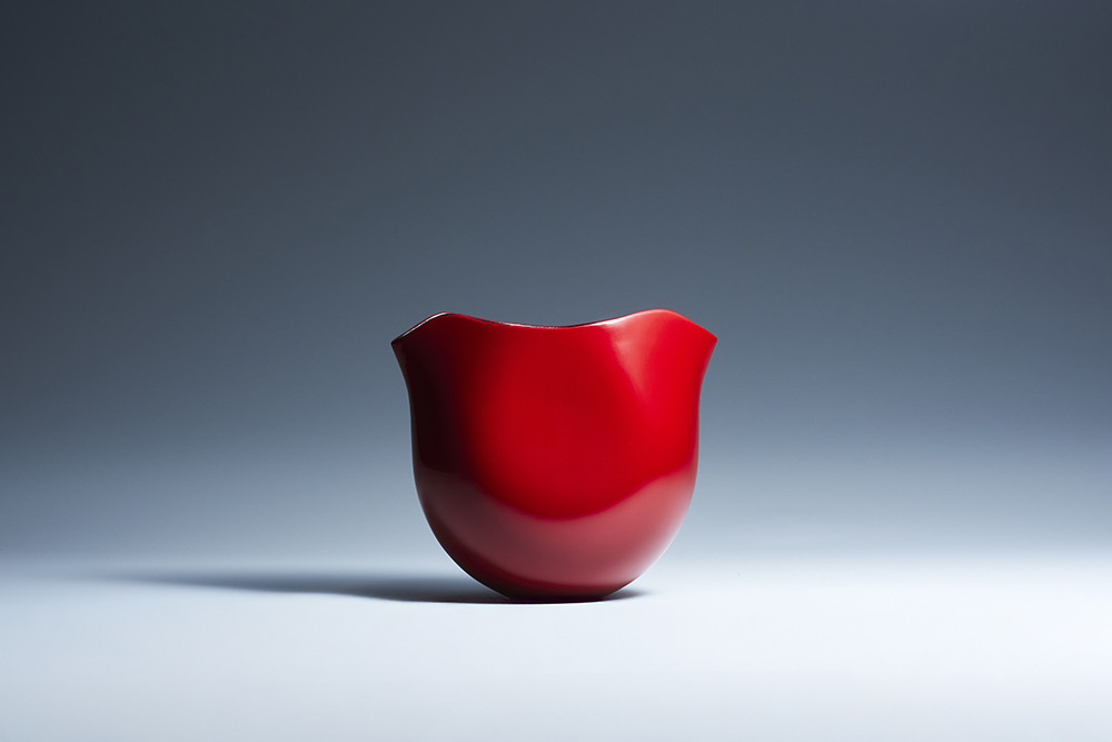 両口酒器「えくぼ」(赤)