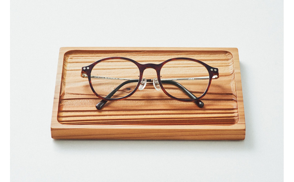 Ten＆O　広島県産杉　木製トレイ 「瀬戸の波」Lサイズ