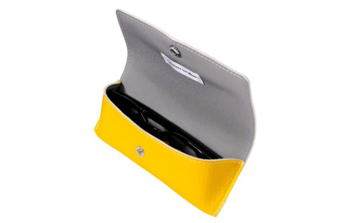 メガネケース/ イエロー M090