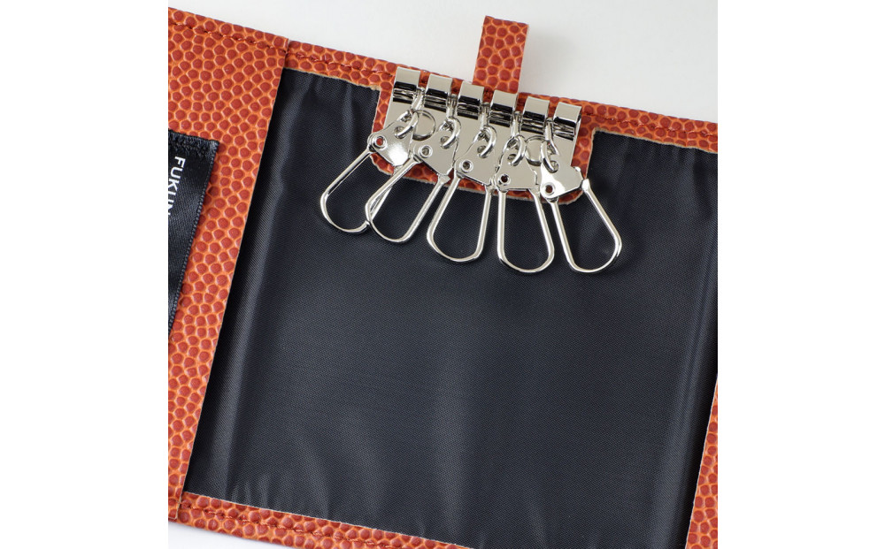 FUKUNARY キーケース バスケットボール / ブラウン M054