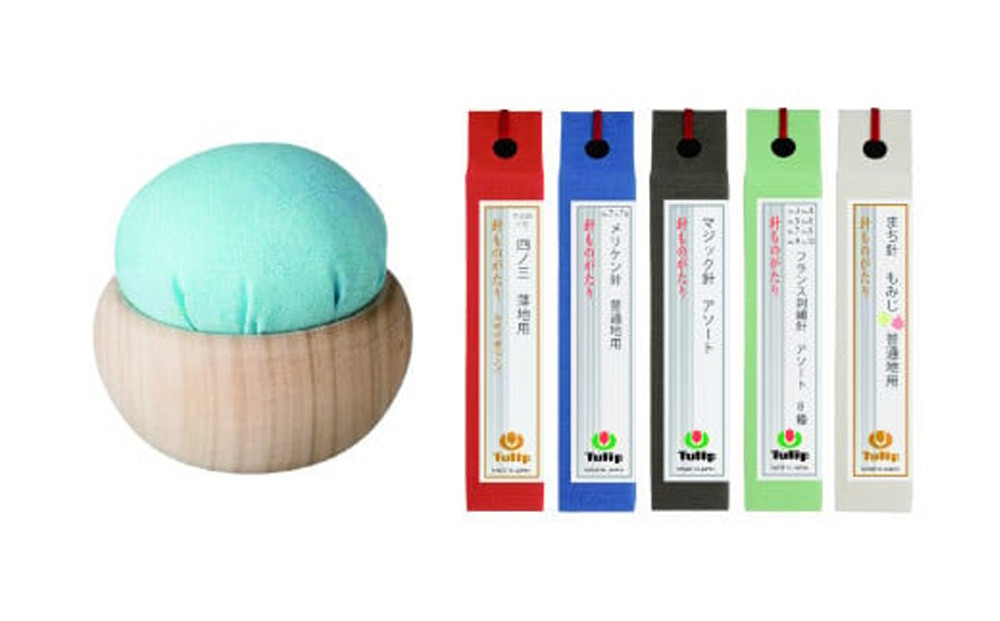 ＼年内発送／ なめらかに通る、まっすぐ伝わる想い「針ものがたり 5種」、季節の色をイメージした「針やま　茜色(葉月)」のセット