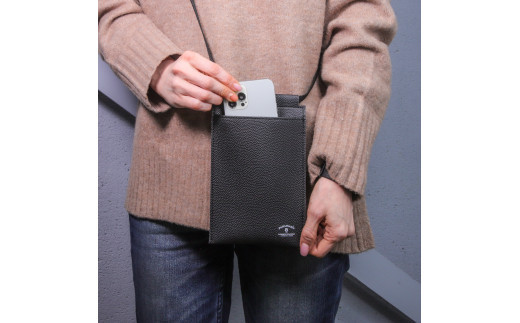 スマホショルダー/ ブラック E120